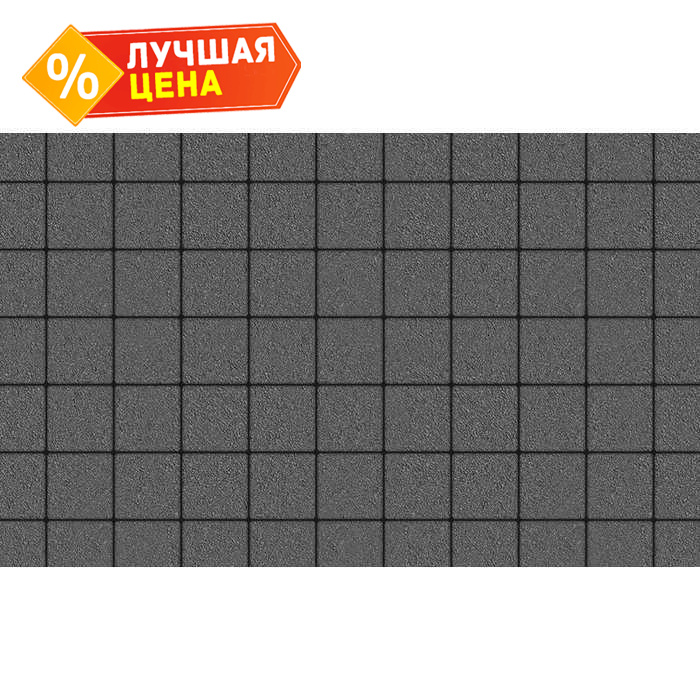Плитка тротуарная Квадрат (ЛА-Линия) А.3.К.4 гладкий серый 100x100x40 мм