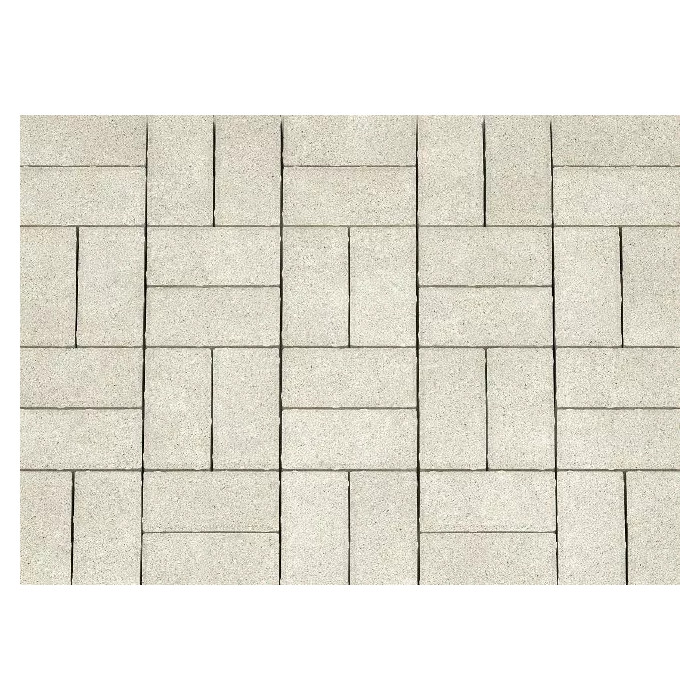 Брусчатка Каменный Век Кирпичик 200х100х40 мм. Белый