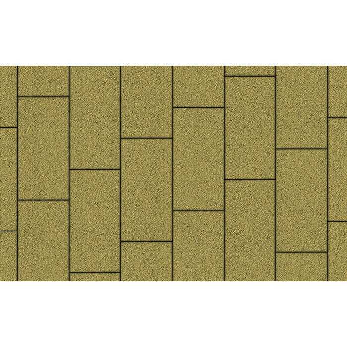 Плитка тротуарная Прямоугольник (Ла-Линия) Б.10.П.8 гранит желтый, 300x150x80 мм