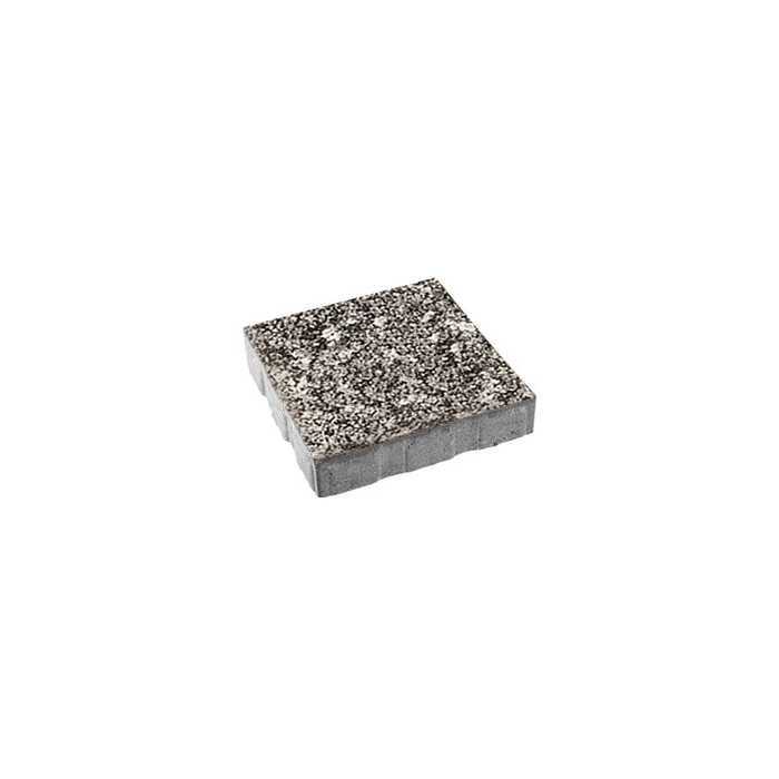 Плитка тротуарная Квадрум Б.7.К.8 Листопад гладкий Антрацит 600x600x80 мм